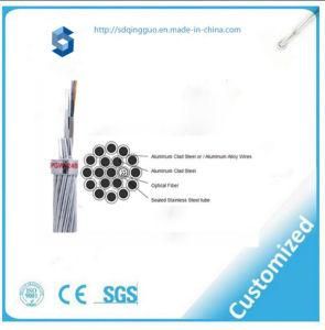 24 Core G652D Opgw Optic Fiber Cable with Steel Drum
