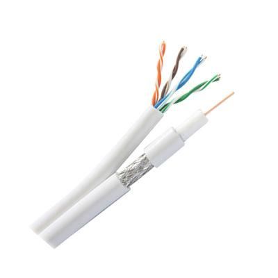 Coaxial Cable Rg59 with Power/ Rg59+2c CCTV Cable UTP Cat5e