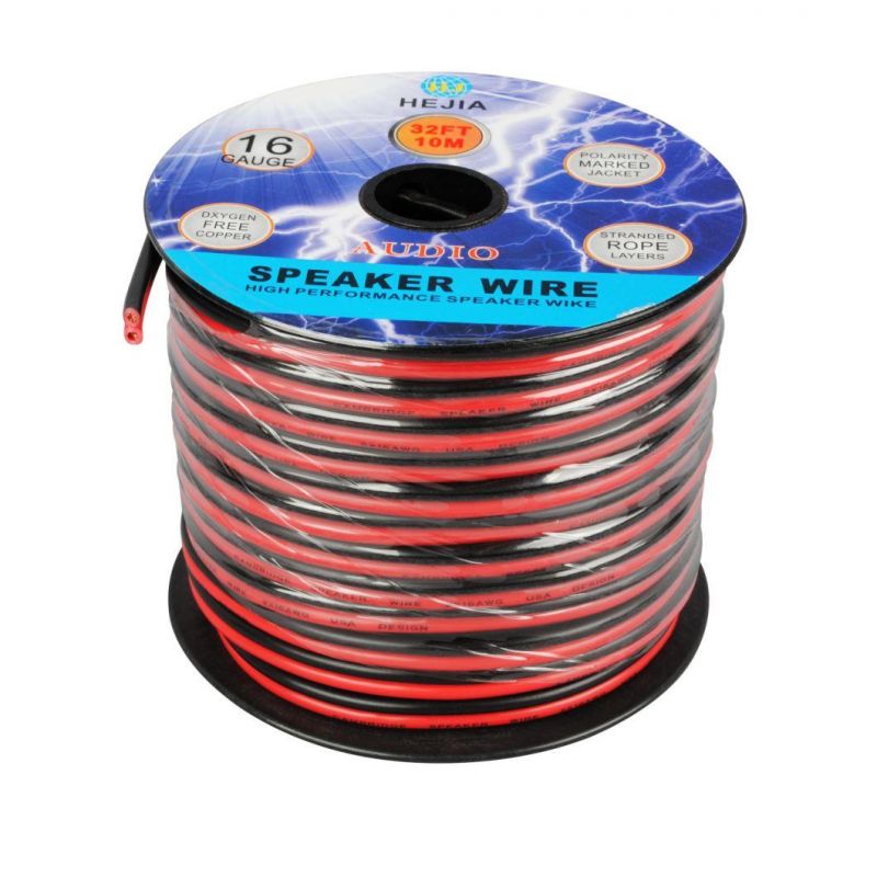 Red Twin Speaker Wire with OFC Copper Conductor UL Certified