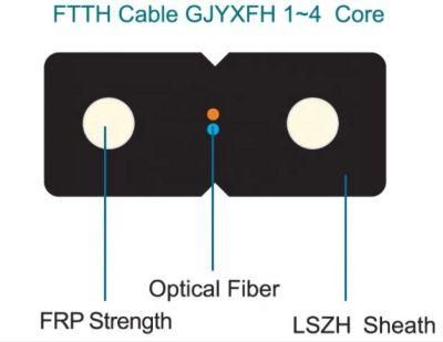 Gjyxfh Optical Fiber 12 Fibers 9/125um Single-Mode Multi-Core Tight Buffered LSZH Distribution Indoor Cable-GJFJV