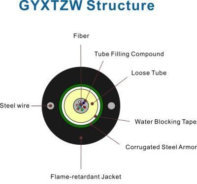 Armored Fiber Optic Cable Gyxtzw