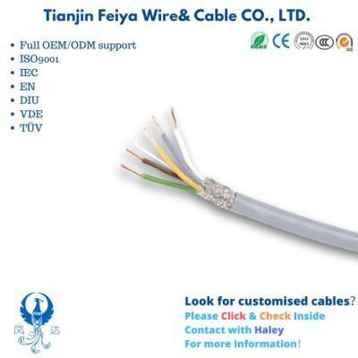 PVC Building Wire Control PVC High Quality and Free Sample Liyy/Liycy 4X0.5mm2 PVC Insulation Data Transmission Cable