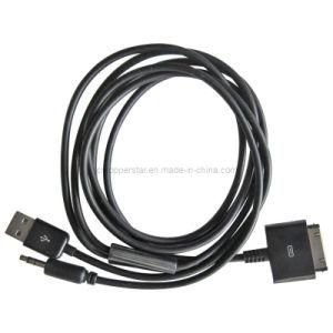 USB Aux Car Audio Data Charger Cable for iPod, iPhone 4