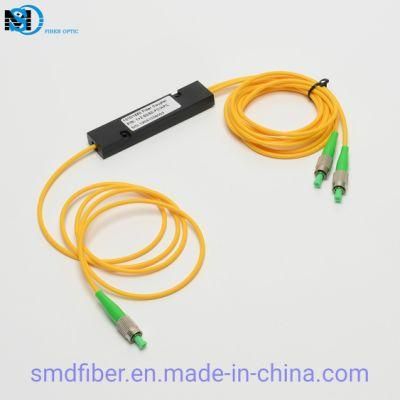ABS Box Type 1X2 FC/APC Fbt Coupler Fiber Optic Splitter