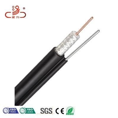 Coaxial Cable with Messenger for Communication Coaxial Cable Rg11