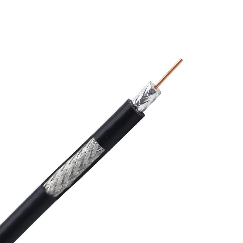 Best Price 75 Ohm 100m 100y China Factory OEM Rg59 Coaxial Cable CCTV Black Shielded Bulk Cable