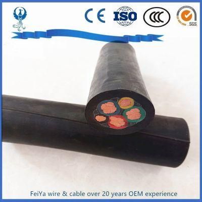 Flexible Rubber Cables Flat Submersible Pump Water Resistant Cable