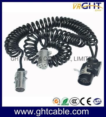 12V Trailer Cable Spiral Truck Cable