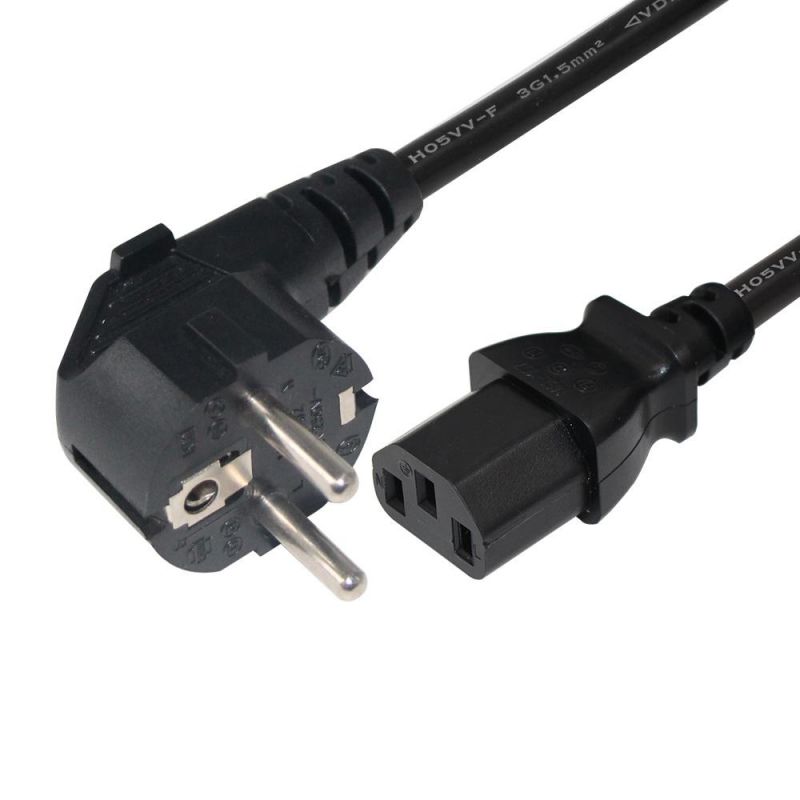 IEC 320 C13 Power Supply Cord 1.8m Schuko Cee 7/7 EU Plug Power Cable for PC Computer PSU