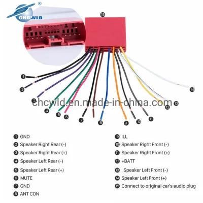 Car Harness Wiring Cable Adapter for Mazda Factory Radio to Aftermarket Radio