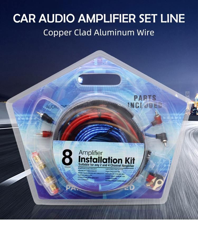 Good Quality 4/6/8/10ga Audio Subwoofer Wire Popular Car Audio Amplifier Cable Kit