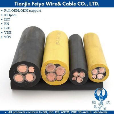 Type 441 Mining Semiconductive Elastomer Screened Power Cores with Three Earth Cores and One Pilot Core Open Cut Mining Cable