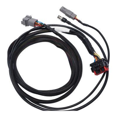 Customized PVC Pipe Sheath Signal M12/M16 Waterproof Aviation Connector Lighting Harness Assembly