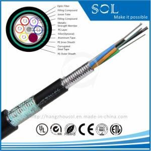 Outdoor Single Mode Loose Tube Stranded Plastic Optical Fiber Cable
