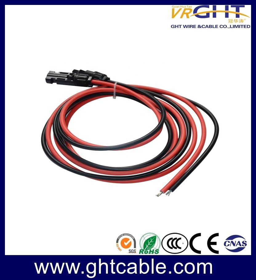 Tinned Copper 4mm2 4 Solar Cable for Solar System PV Cable with Male and Female C4 Connector