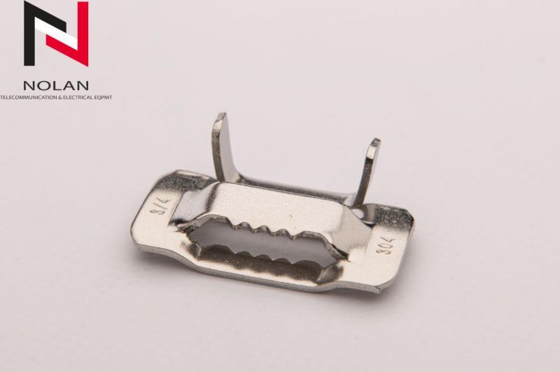 Electric Cable Clamp 201 Stainless Steel Buckles for Banding Strap Stainless Steel Buckles