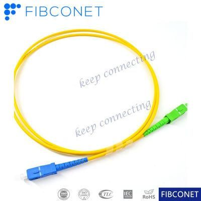 FTTH Single Mode 9/125 Simplex Sc/Upc-Sc/APC LSZH Fiber Optic Patch Cord