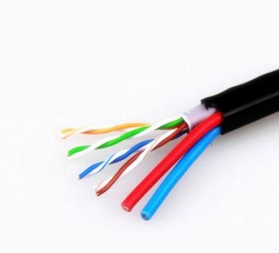 CCA 24AWG UTP Cat5 LAN Cable with 2c Copper Power Cable