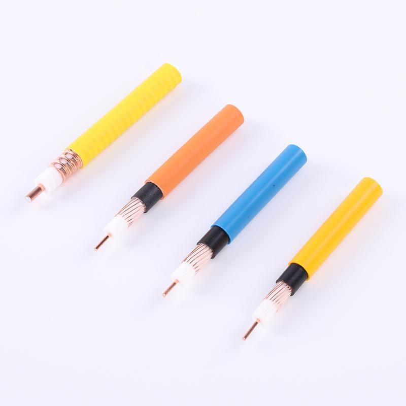 1/4 Inches Super Flexible Feeder RF Coaxial Cable Communication Cable Low Atteunation Helical Copper PE Polyethylene