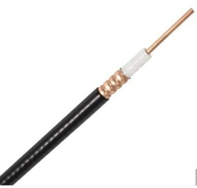 Low Loss Corrugated Copper Cable 50 Ohm 1/2 in Bare Copper Wire Telecom Cable Feeder Coaxial Cable