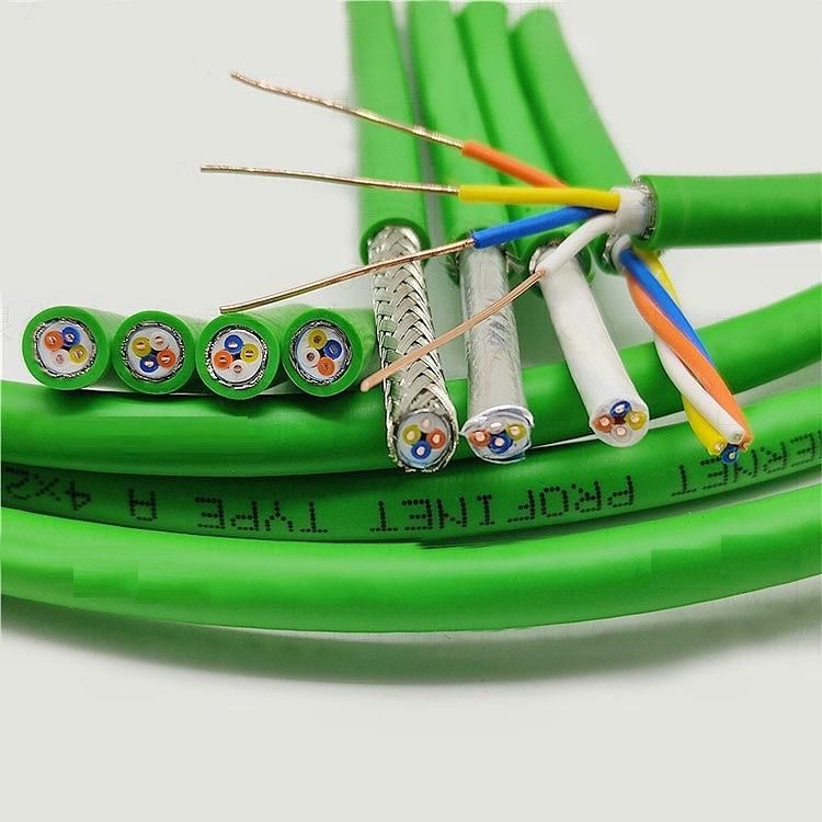 Communication Copper Shielded Industrial Ethernet Cable Profinet Bus Cable