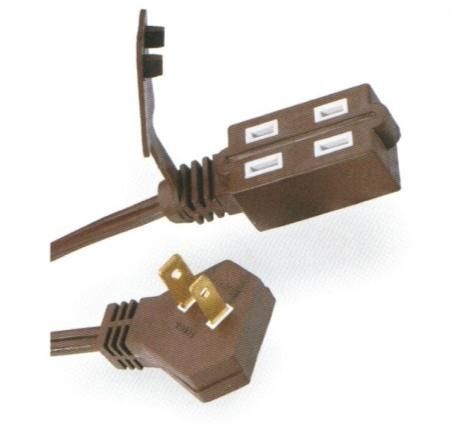 Indoor Cube Tap 2-Conductor Extension Cords