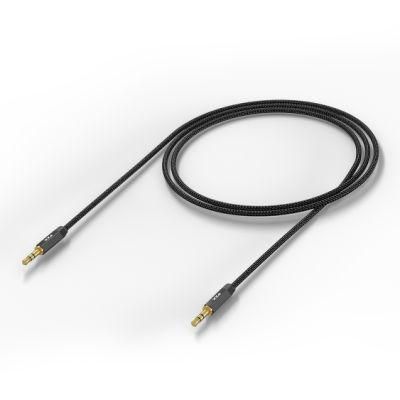 Pzx 1501 Premium Nylon Jack 3.5 mm Stereo Car Aux Cable Headset Speaker