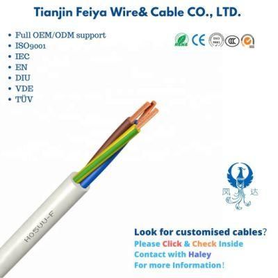 H03VV-F CE Approved Aluminium Copper Conductor PVC XLPE Insulation PVC Epr Sheathed Flexible Elevator Shield Electric Wire Aluminium Cable