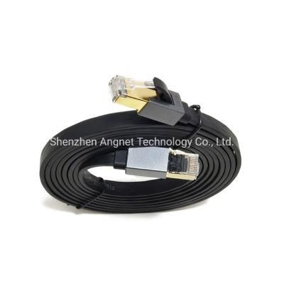 Bare Copper LAN Cable Cat 8 25FT Cat 8 Ethernet Cable 40gbps 2000MHz Flat Cat8 Cable