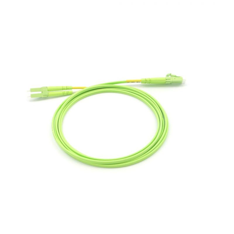 LC-LC Om5 Duplex Fiber Optic Patch Cords with 2 Meters