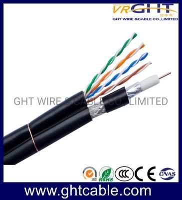 Muti-Media Network 4p Cat5e UTP Cable &amp; RG6 Coaxial Cable