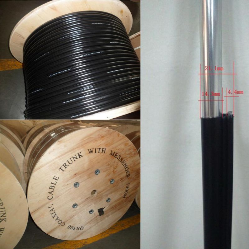 CATV Qr500/540 Trunk Coaxial Cable with Messenger