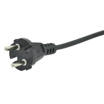 Free Sample VDE Approval European 2 Pins AC Power Cord