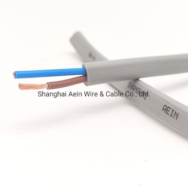 CE Certified H03V2V2h2-F PVC Cable Flame Retardant 300V Cable 2X1.0mm2