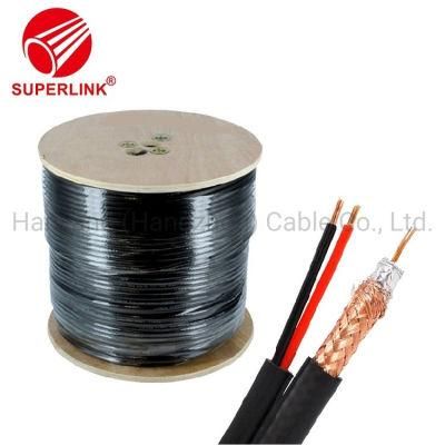 Electric Wire Rg59 with 2c Power Cable 75ohm Video CCTV Coaxial Cable