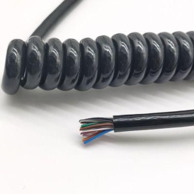 Polyurethane UL20937 TPU Spiral Cable High Flexible Coiled Cable Curly Cable