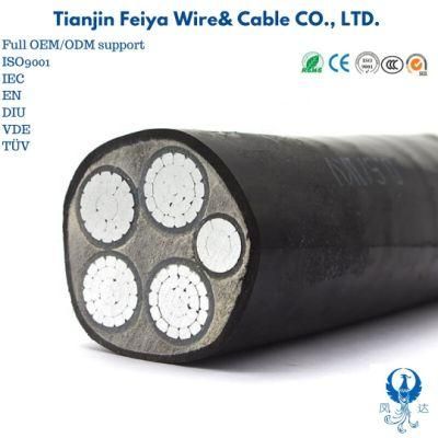 Yjlv 0.6/1kv 4*70mm 120mm 240mm2 Aluminum Conductor XLPE Insulated PVC Sheathed Power Cable
