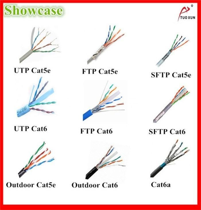 OEM Indoor Outdoor UTP FTP SFTP Cat 5e 5 6A 6 7 8 Cable Cat5e Cat5 CAT6A CAT6 Cat7 Cat8 Network Ethernet LAN Cable