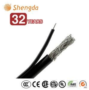 Hot Sale Coaxial Communication Cable RG6 with Messenger