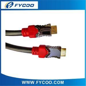 HDMI M to M Cable Metal Casing Type Chromium Metal Casing Outer Mold, Shell Color Have Silver &amp; RedSilver &amp; Black for Choice