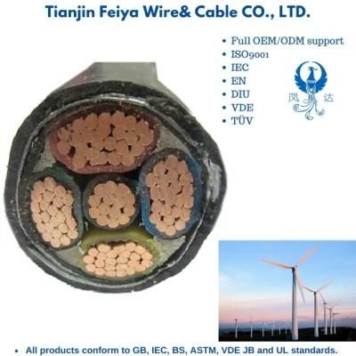 Fdgg 40 0.6/1kv Silicon Rubber Insulated Silicon Rubber Sheath Twisted Cold Resistant Wind Power Cable