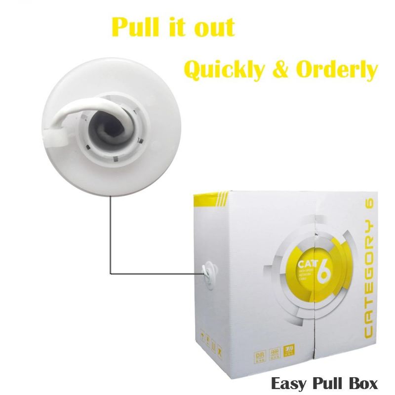 Data Cable FTP UTP Cat 5e Cat 6 1000FT 305m Box RJ45 CAT6 Network Cable