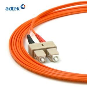 5 Meters 2.0mm Sc/Upc-Sc/Upc Duplex 62.5/125 Om1 50/125 Om2 PVC/LSZH Patch Cord