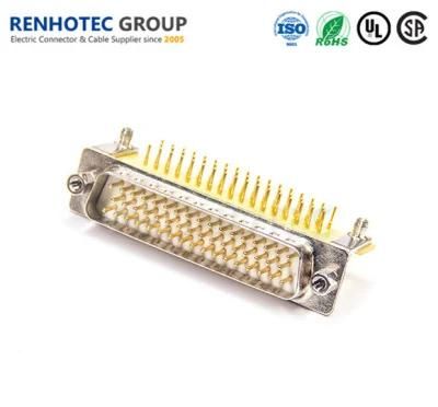 Right Angled 50 Pin Male D Sub Connector Monitor