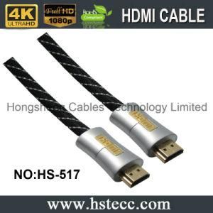 High Speed 24k Gold Metal HDMI Cable for Blu Ray Player, 3D Television with Ethernet for Blu Ray Player, 3D Television