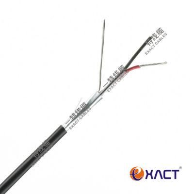 2x0.22mm2 Shielded Stranded BC Bare Copper Conductor PVC Insulation and Jacket CPR Eca Alarm Cable Control Cable