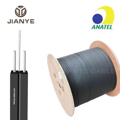 Flat Tube LC Drop Cable Patch Cord Self-Support G657A G652D G657A2 Drop Fiber Optic Cable with LSZH Jacket