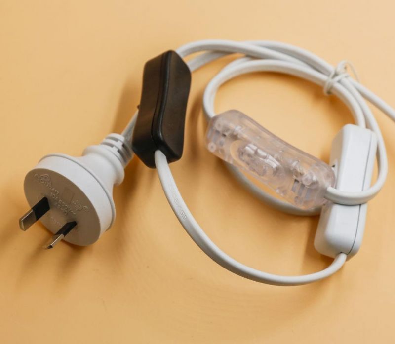 Australian SAA Approved E14 Salt Lamp Power Cord with 303 Switch