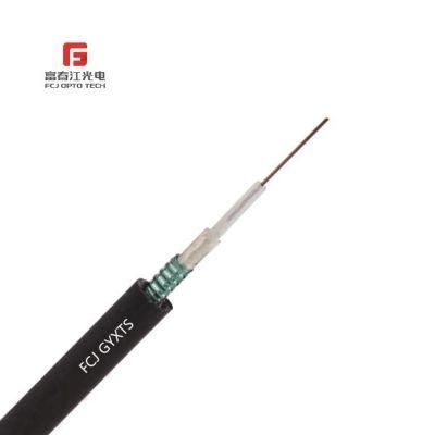 G652D Central Tube Optical Fiber Cable Steel Wires Armored Gyxts