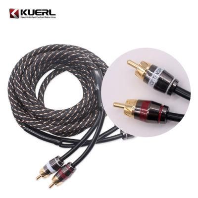 Digital Audio Cable Amplifier RCA Connector Audio Cable Shielded Car RCA Cable Wire
